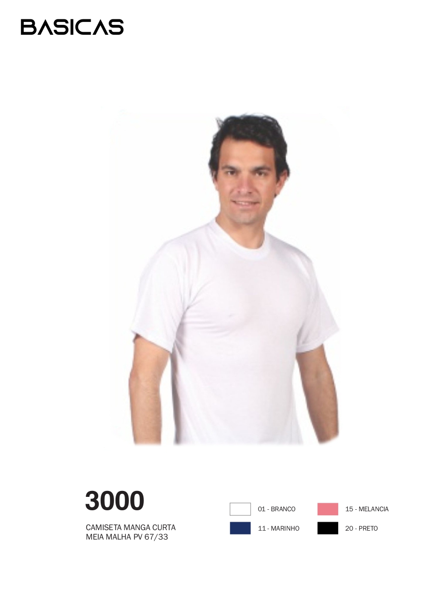 Peça básica masculina da Coleção Verão 2026/27